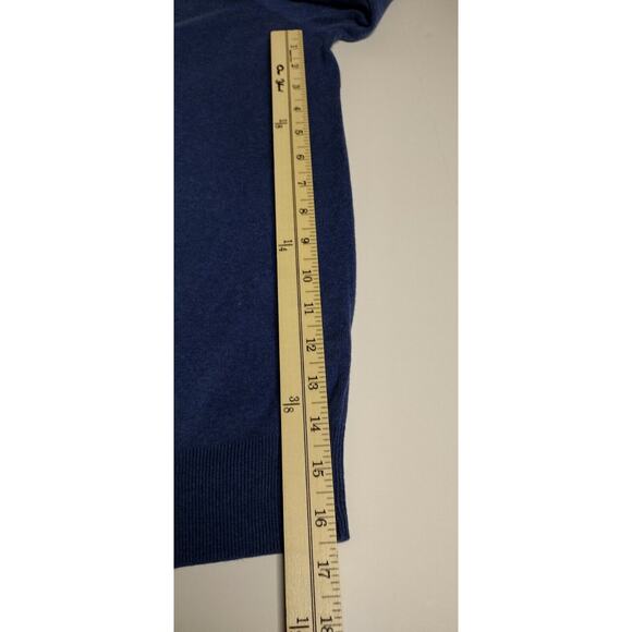 Polo Ralph Lauren Men’s XXL 100% Pima Cotton V-Neck Sweater Heather Blue - Picture 7 of 10